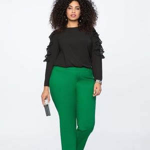 Eloqui Kady Fit Double-Weave Pant